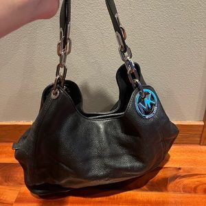 Michael Kors Fulton Hobo Large Shoulder Tote Black